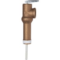 Reliance 100108601 Temperature and Pressure Valve, 3/4 x 3/4 in, MIPS x FIPS, Bronze Body